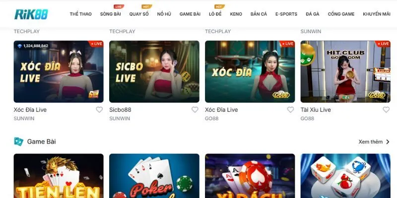 Game bài chiến thuật đỉnh cao với tỷ lệ thắng ấn tượng tại RIK88