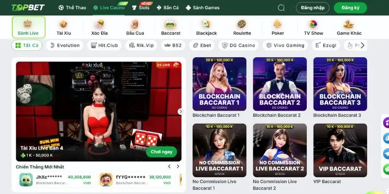 Khám phá thông tin tổng quan về nhà cái TOPBET