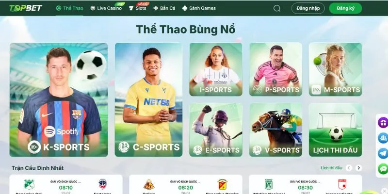 TOPBET cam kết cập nhật kết quả bóng đá tức thì