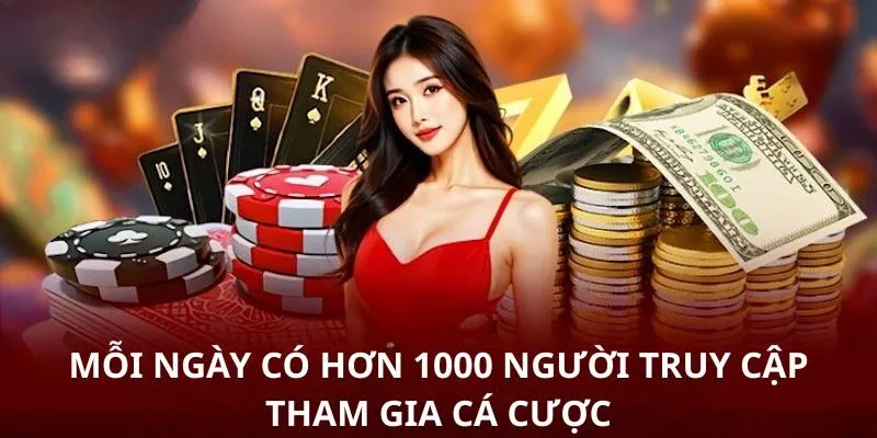 Mỗi ngày có hơn 1000 người truy cập tham gia cá cược