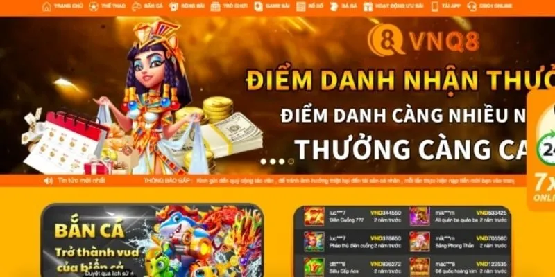Thông tin mới nhất về sân chơi VNQ8 hot nhất  